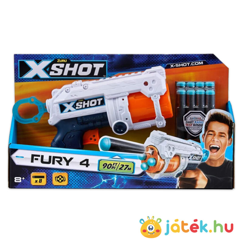 X-Shot: Fury 4 lövetű szivacslövő fegyver