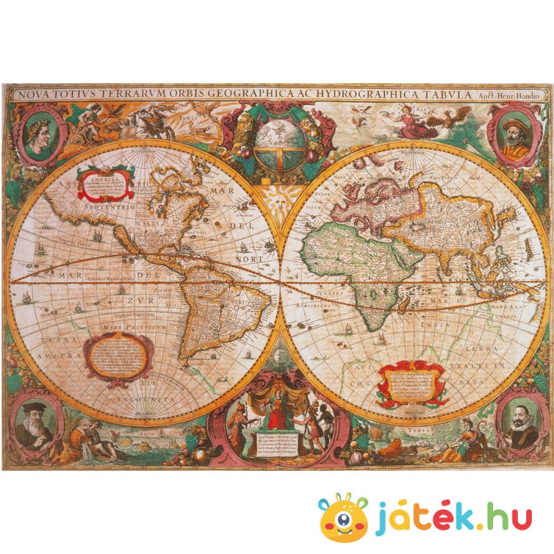 Antik térkép puzzle, képe (Old Map) – 1000 db – Clementoni 31229