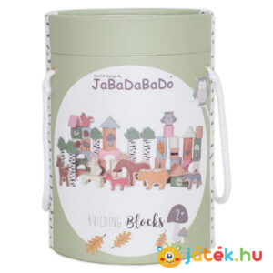 Az erdő állatai fa építőkocka készlet (50 db) - JaBaDaBaDo