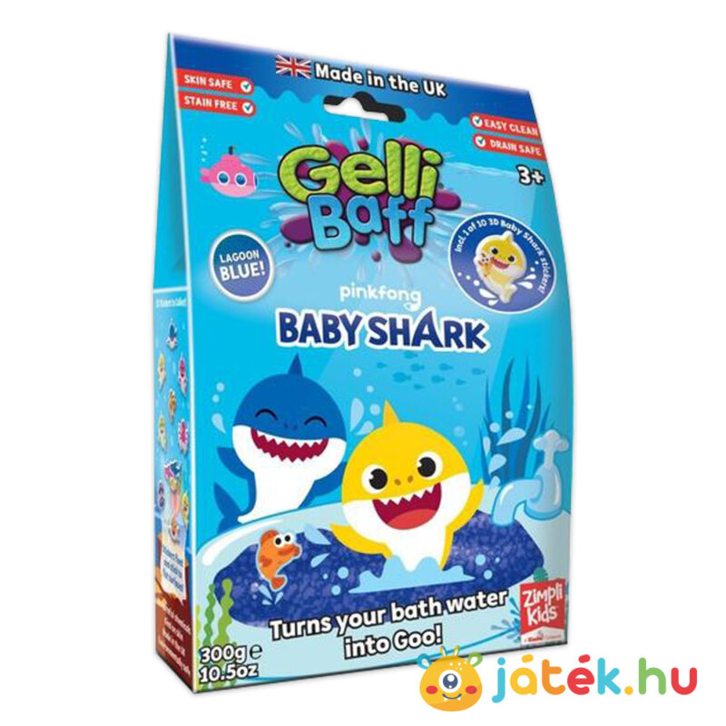 Baby Shark kék fürdőzselé (300g) - Gelli Baff