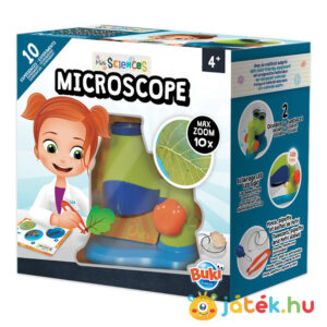 Buki LED mikroszkóp gyerekeknek – Mini tudomány (10 kisérlettel)