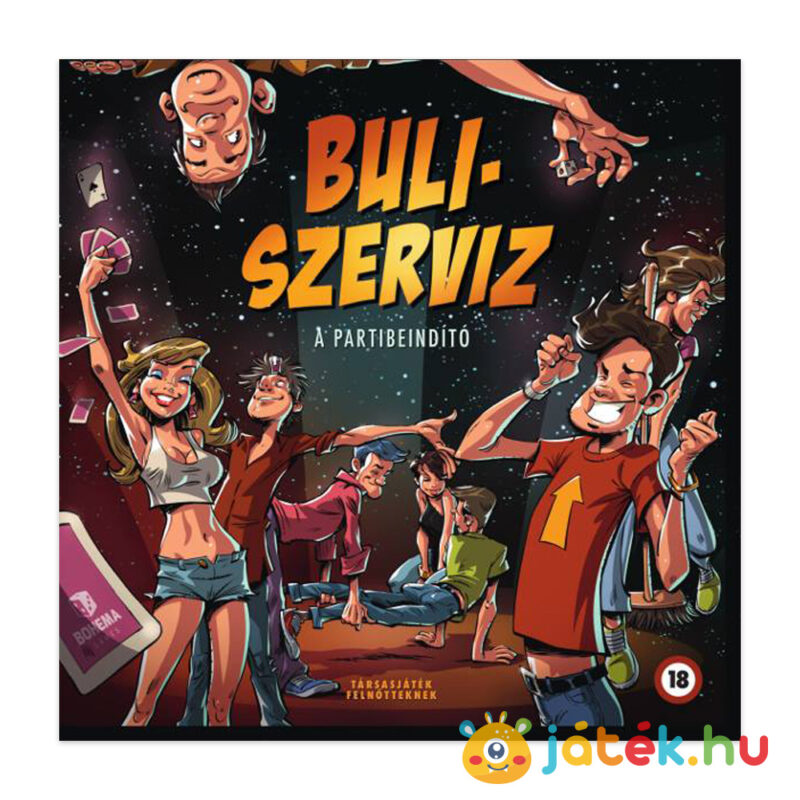 Buliszerviz, a partibeindító társasjáték felnőtteknek (18+)