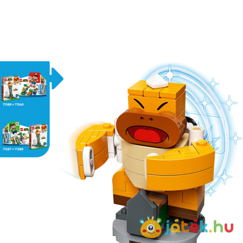 Lego Super Mario 71388: Boss Sumo Bro toronydöntő (kiegészítő szett), Boss Sumo Bro-val