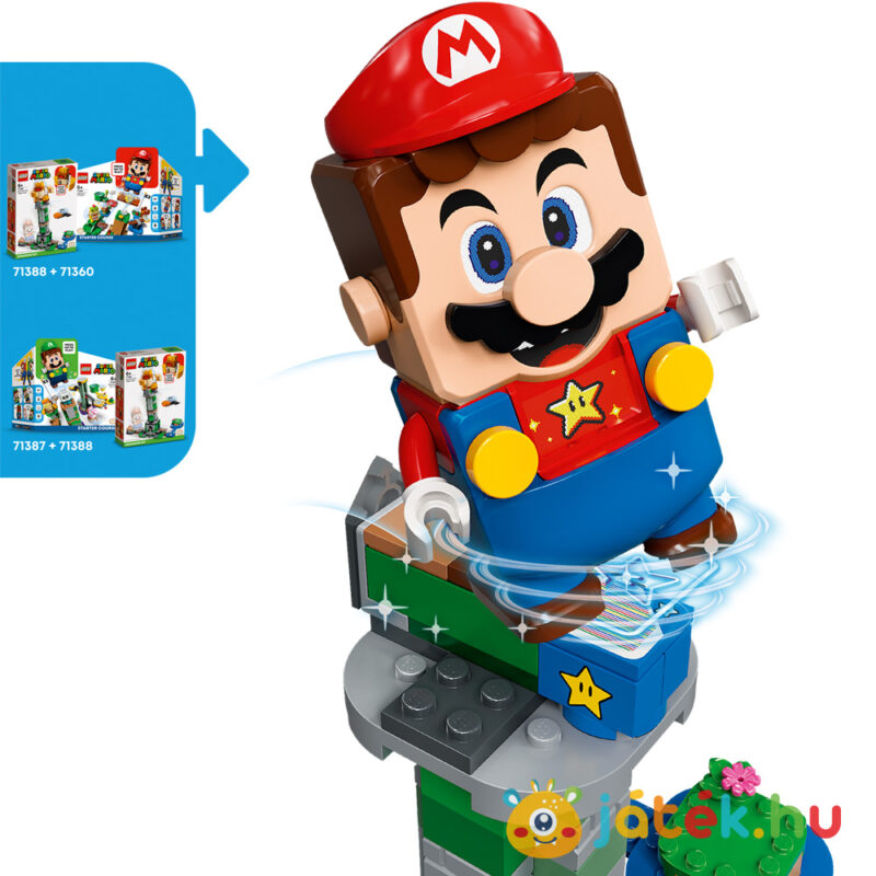 Lego Super Mario 71388: Boss Sumo Bro toronydöntő (kiegészítő szett), Super Marioval