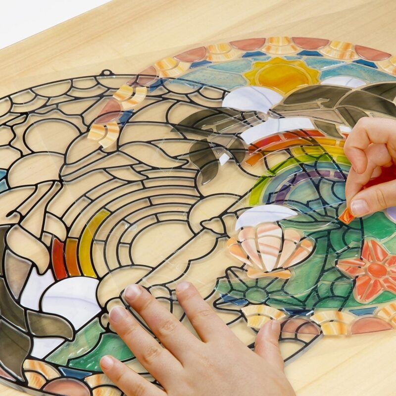 Ólomüveg készítő: Delfinek, kreatív játék készlet (Melissa & Doug) - Image 4