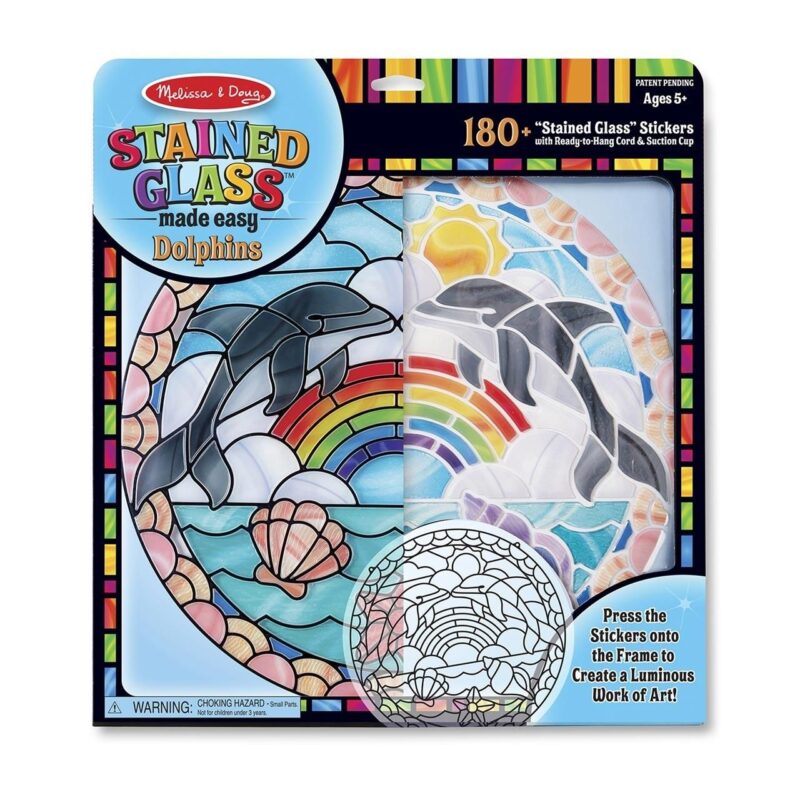 Ólomüveg készítő: Delfinek, kreatív játék készlet (Melissa & Doug)
