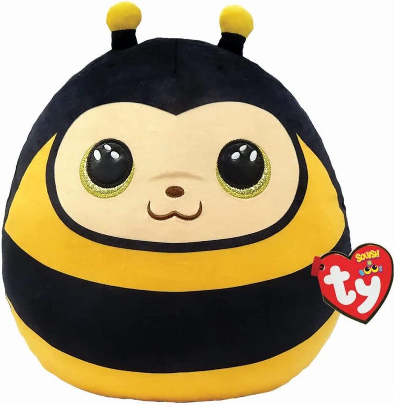 Zinger, a párna alakú plüss méhecske, 22 cm (Ty Squish-a-Boos)