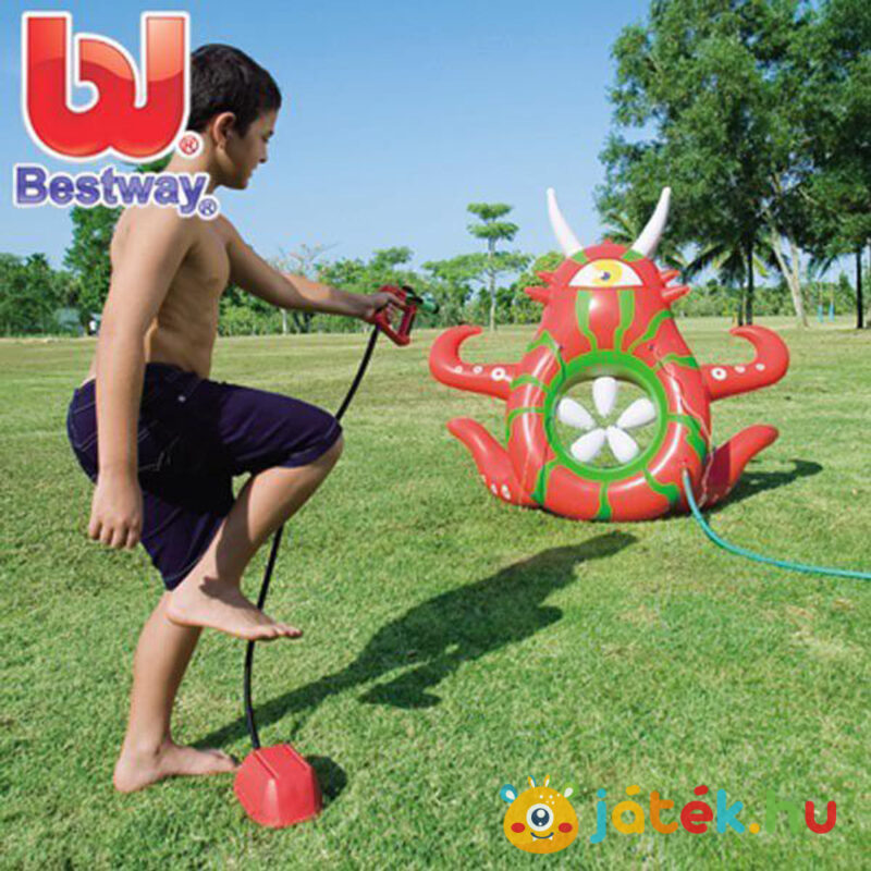 Küklopsz támadás, vizet spriccelő kerti célbalövő játék gyerekeknek (Bestway 53044)