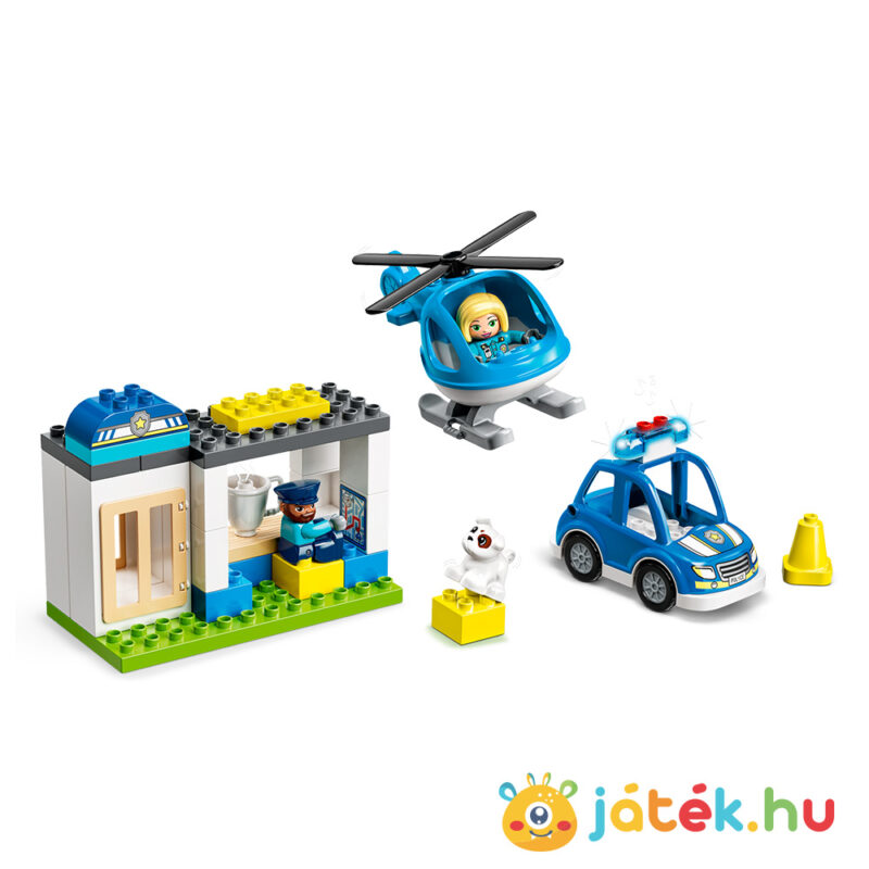 Lego Duplo 10959: Rendőrkapitányság és helikopter, megépítve