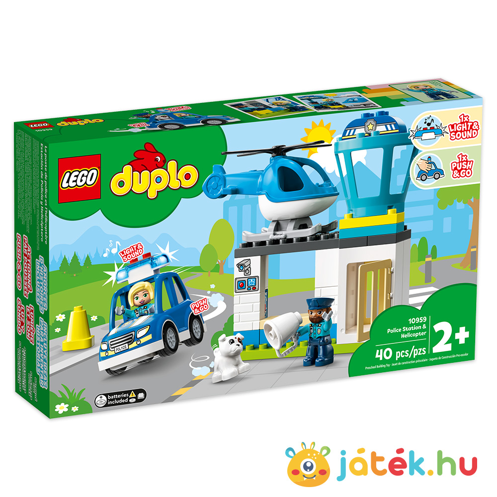 Rendőrkapitányság és helikopter (LEGO Duplo, 10959)