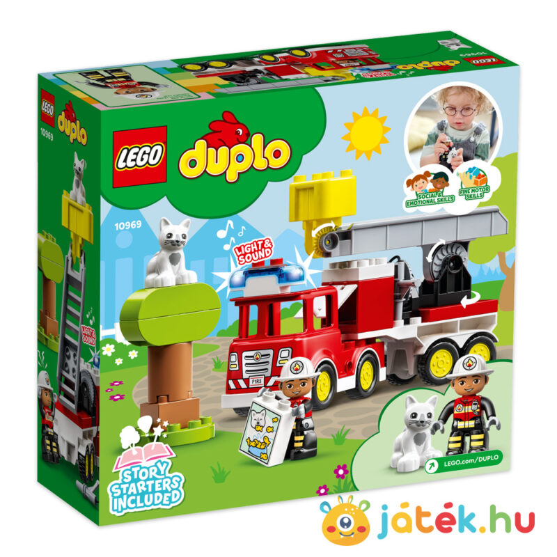 Lego Duplo 10969: Tűzoltóautó, hátulról