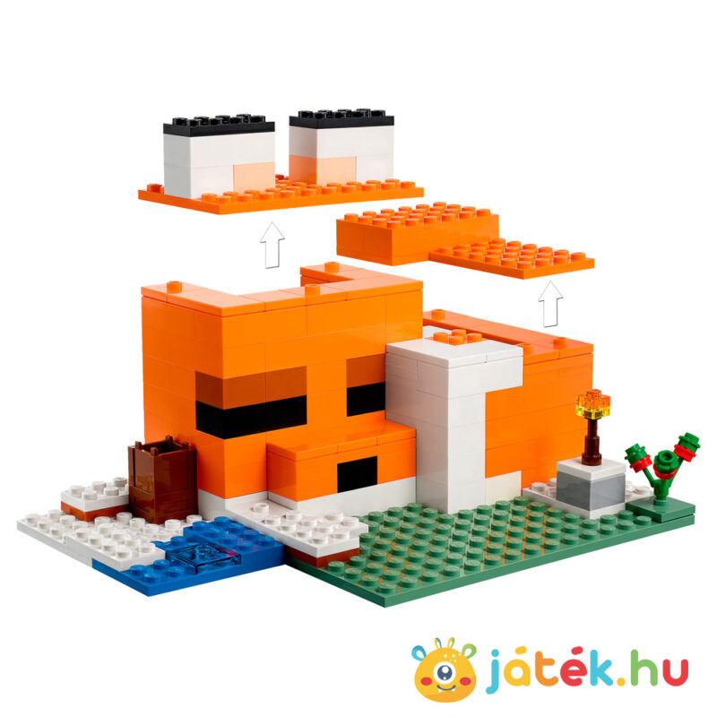 Lego Minecraft 21178: A rókaházikó, levehető tetővel