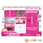 Szerepjáték: Elemes mini konyha hűtőszekrénnyel