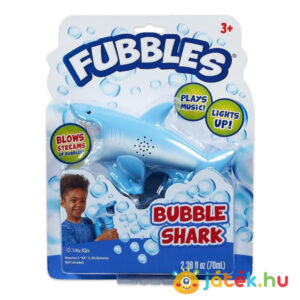 Zenélő és világító cápa formájú buborékfújó, 69 ml (Fubbles)