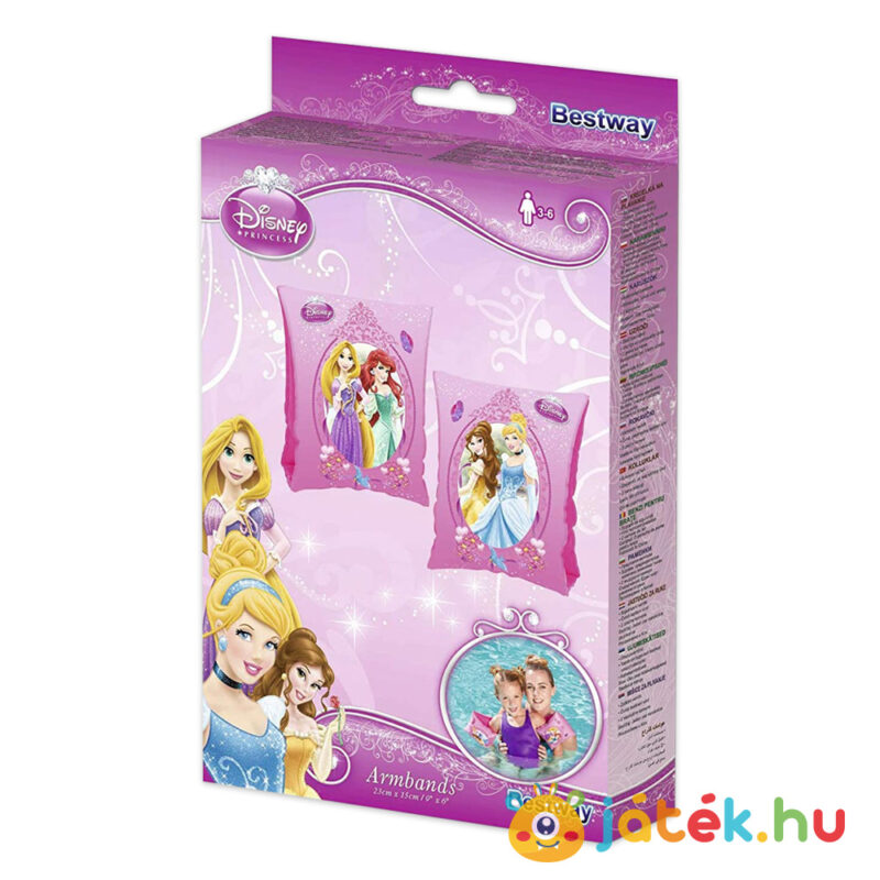 Disney hercegnők karúszó doboza, 3-6 éves gyerekeknek, 23 x 15 cm (Bestway, 91041)