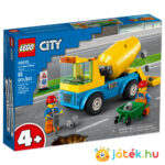 Lego City 60325: Betonkeverő teherautó, 2 munkás Lego figurával