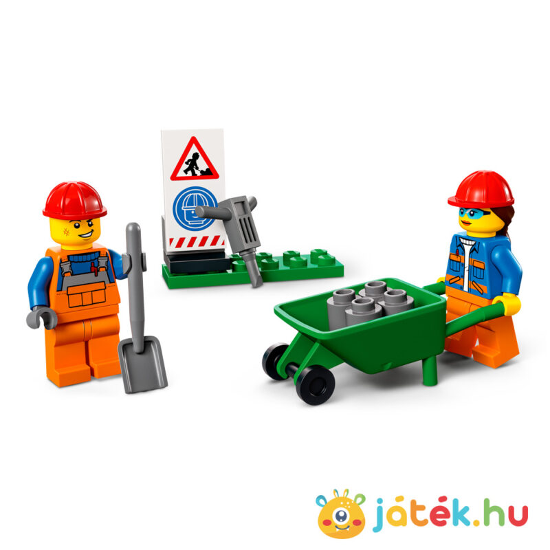Lego City 60325: Betonkeverő teherautó munkás Lego figurával