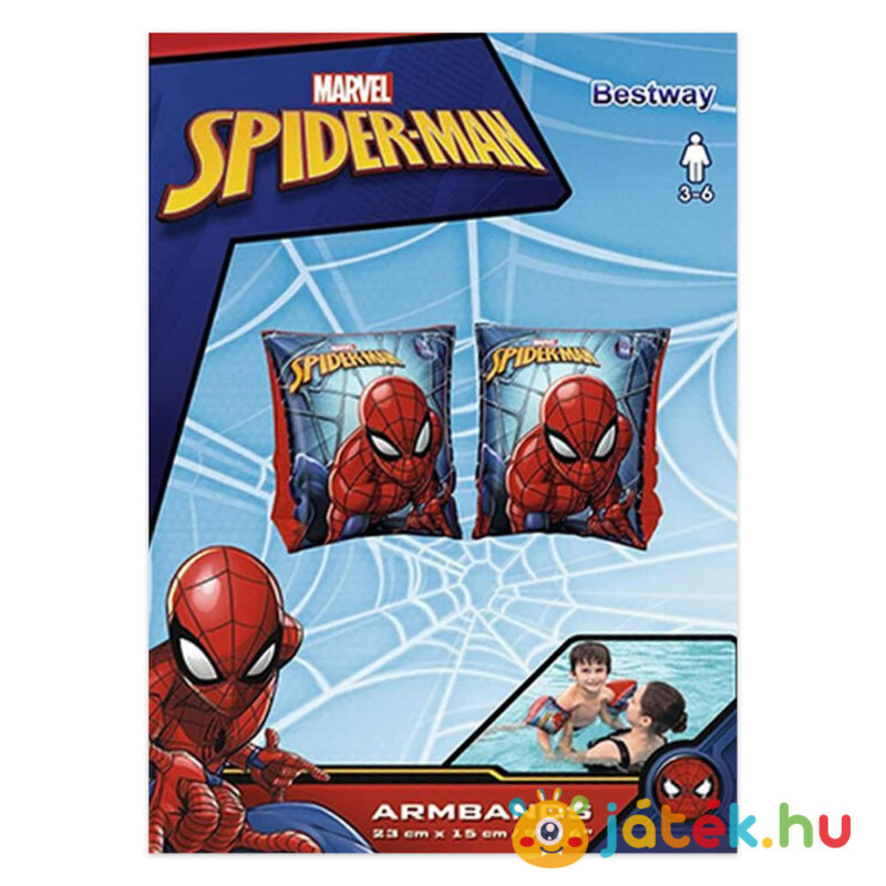 Marvel: Pókember karúszó csomagolása, 3-6 éves gyerekeknek, 23 x 15 cm (Bestway, 98001)