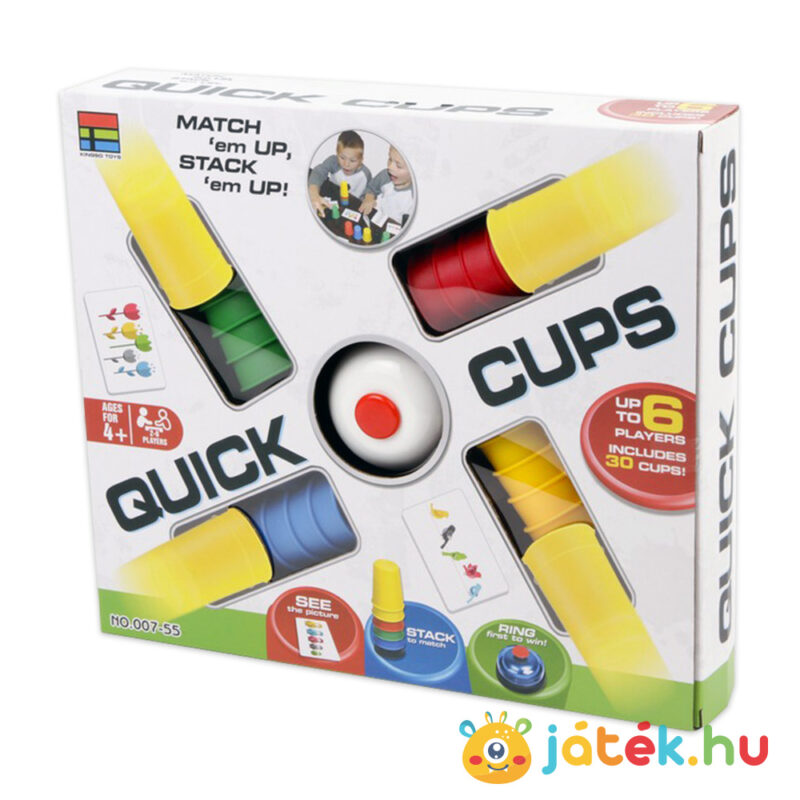 Quick Cups: Színes poharak társasjáték