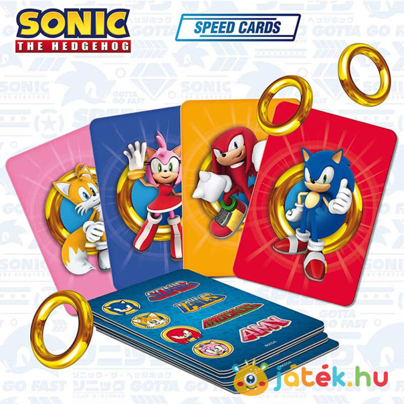 Sonic: Sonic Speed Cards kártyajáték tartalma