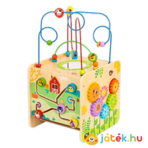 Tooky Toy: Óriás foglalkoztató kocka (Farm)