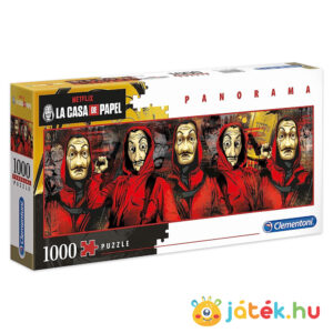A nagy pénzrablás panoráma puzzle (La Casa De Papel), 1000 db, Clementoni 39545