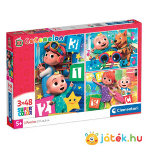 Cocomelon puzzle, 3 x 48 db (Clementoni SuperColor 25273)