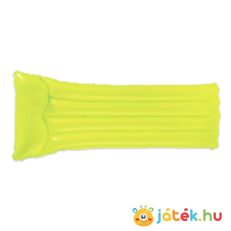 Neon felfújható gumimatrac, 183x76 cm (Intex, 59717) citromsárga színű