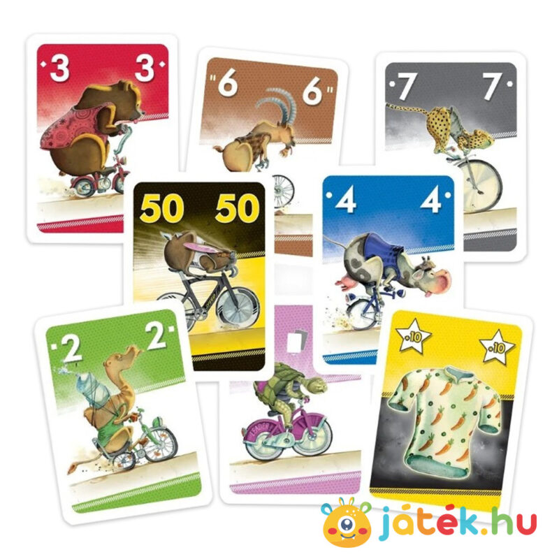 Velonimo gyerek kártyajáték tartalma, az állati versenyfutam