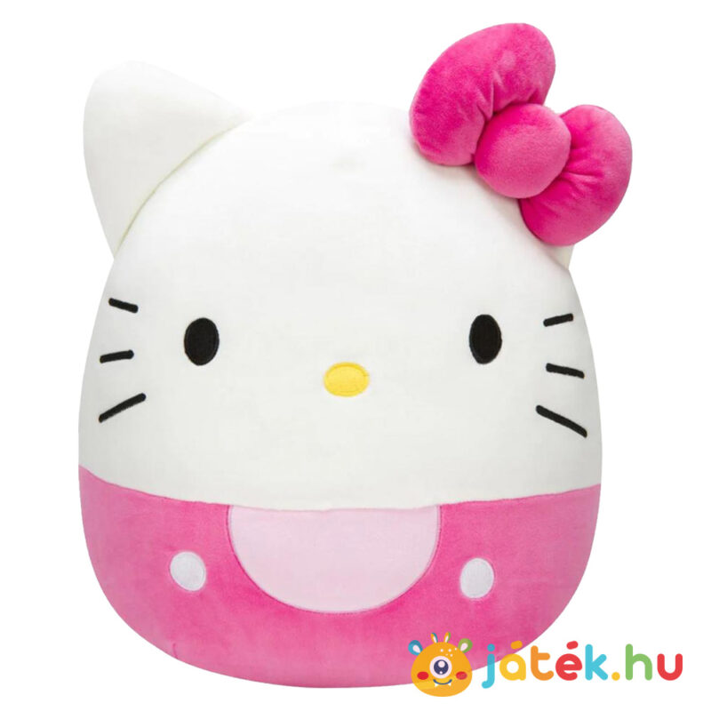 Hello Kitty: Átölelhető rózsaszín plüss cica, 30 cm (Squishmallows)