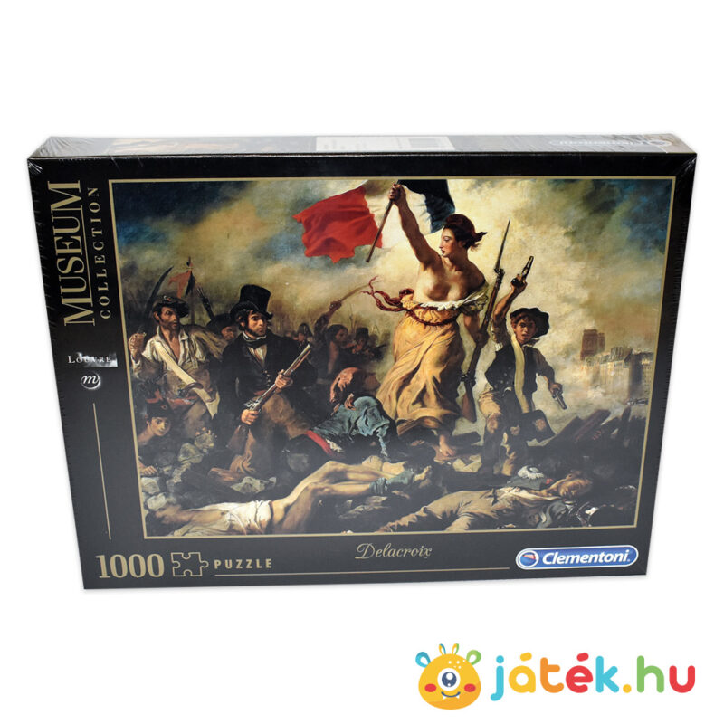 Delacroix puzzle előről: A szabadság vezeti a népet, 1000 db (Clementoni Museum Collection 39549)