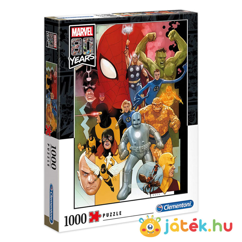 Marvel puzzle: 80 éves jubileum, 1000 db (Clementoni 39534)