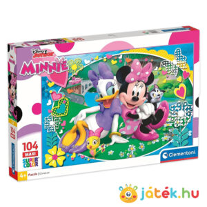 Mickey egér és barátai: Minnie és Daisy puzzle, 104 db (Clementoni SuperColor Maxi 23708)