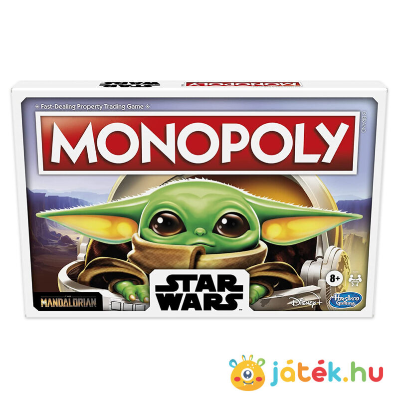 Monopoly: Mandalorian, Baby Yoda (Star Wars) társasjáték, előről
