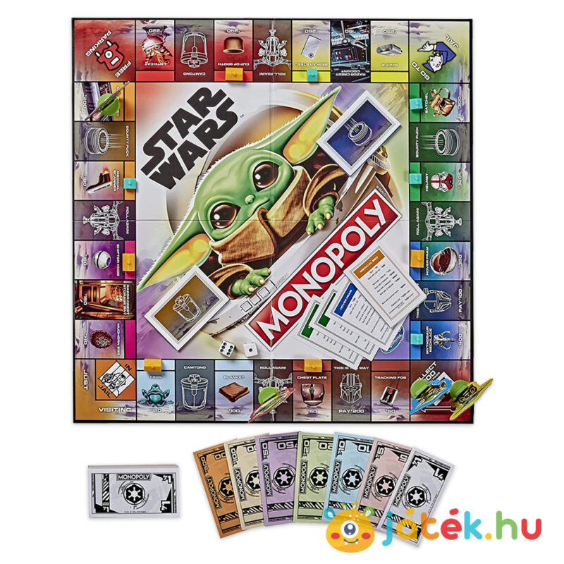 Monopoly: Mandalorian, Baby Yoda (Star Wars) társasjáték tartalma