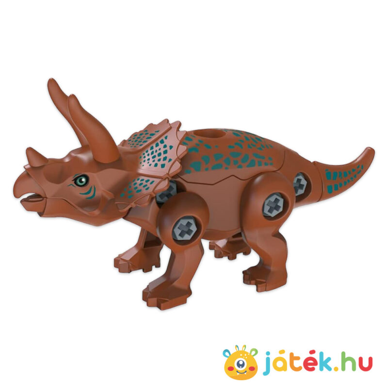 Szerelhető dinoszaurusz, Triceratops: 3 az 1-ben dino modell építő készlet (BUKI)