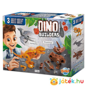 Szerelhető dinoszauruszok: 3 az 1-ben dino modell építő készlet (BUKI)