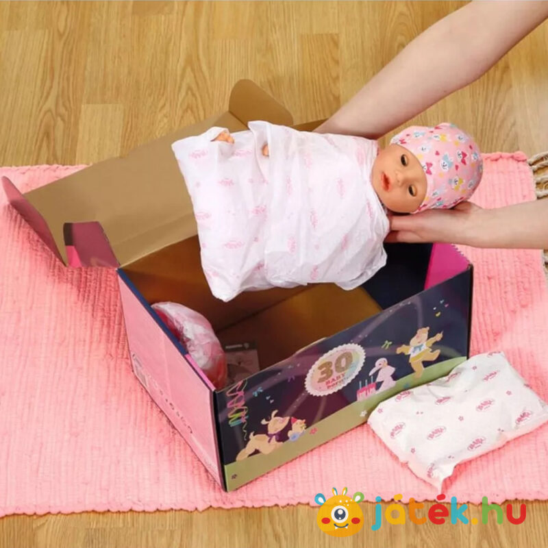 BABY born: Magic Girl, interaktív lány baba dobozában, 10 élethű tulajdonsággal (43 cm)