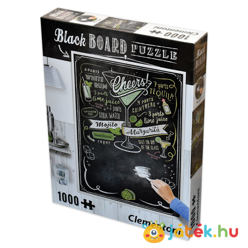 Black Board: Koccintás (Cheers), 1000 db-os krétával írható puzzle, balról (Clementoni 39467)