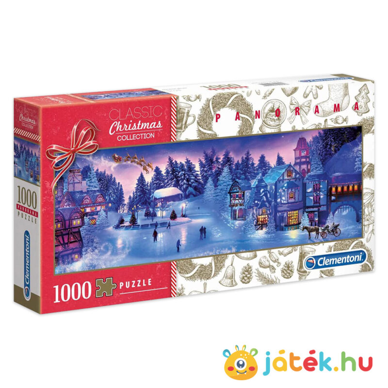 Karácsonyi álom panoráma puzzle, 1000 db, Clementoni 39582