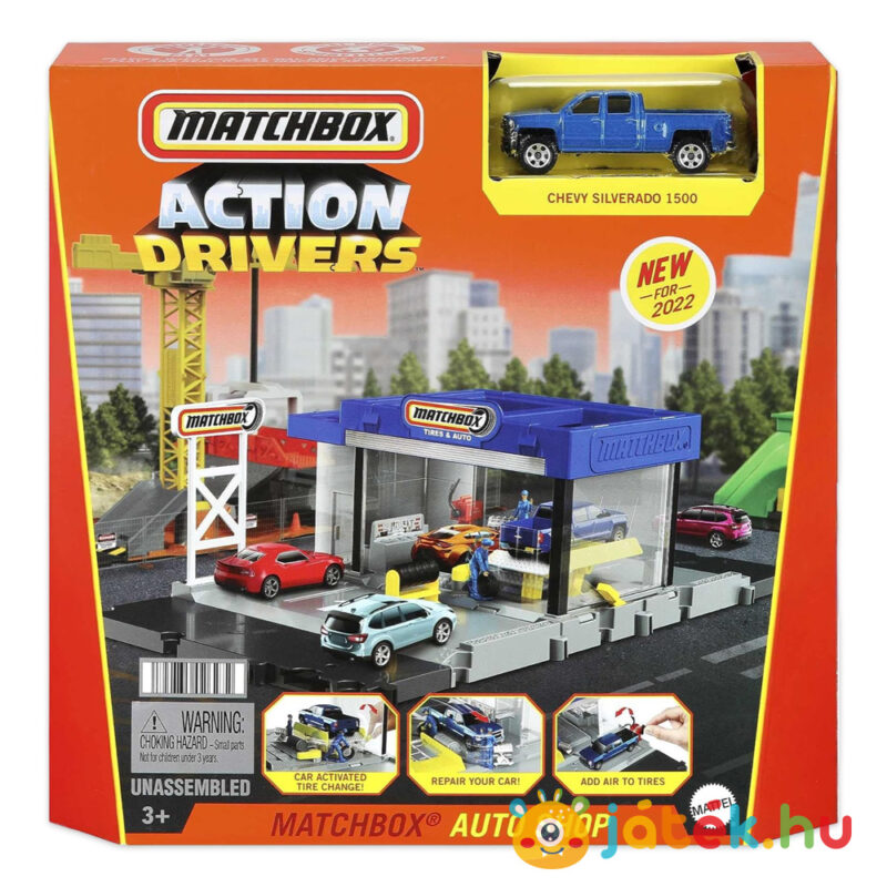 Matchbox alappálya: Autókereskedés Chevy Silverado 1500 kisautóval