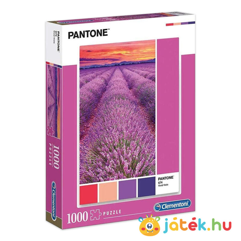 Pantone 674: Levendula és naplemente puzzle, 1000 db (Clementoni 39493)