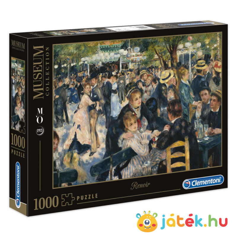 Renoir bál a Moulin de la Galette-ben puzzle, 1000 db (Clementoni Museum Collection 31412)