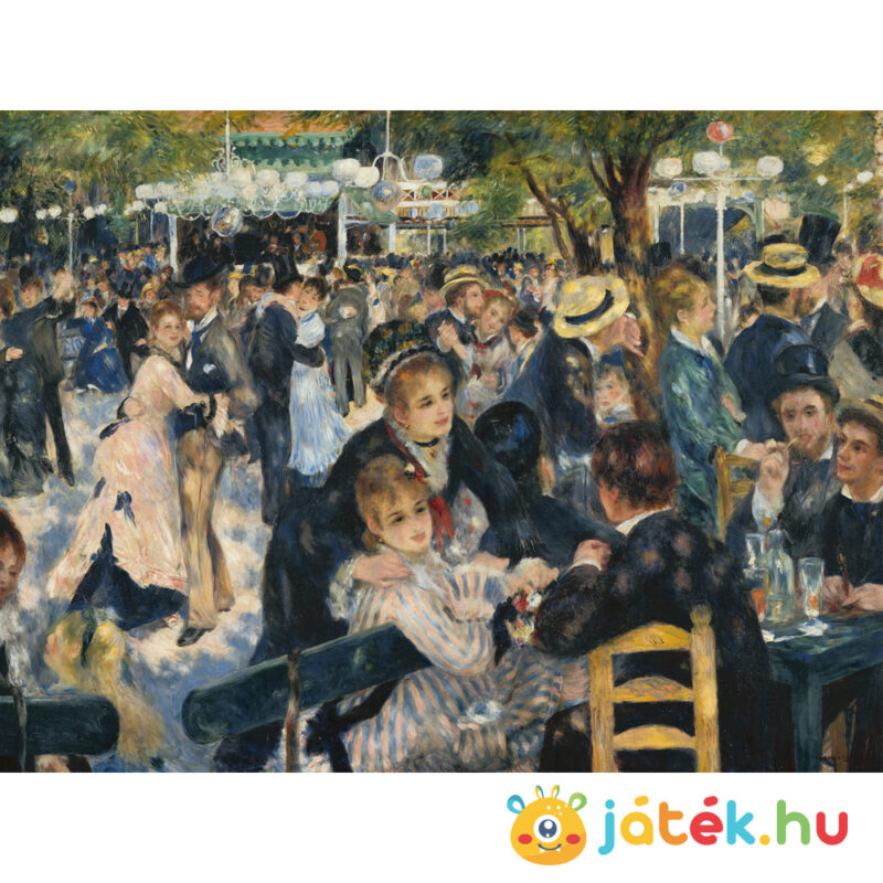 Renoir bál a Moulin de la Galette-ben puzzle képe, 1000 db (Clementoni Museum Collection 31412)