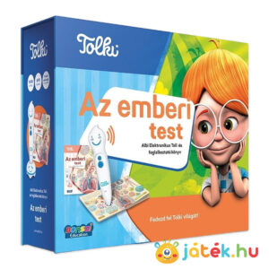 Tolki: Az emberi test szett, Interaktív foglalkoztató könyv készlet (beszélő Tolki tollal)