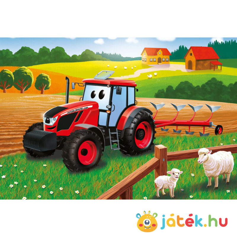 Zetor, a traktor a farmon, 24 db-os puzzle képe (Dino)