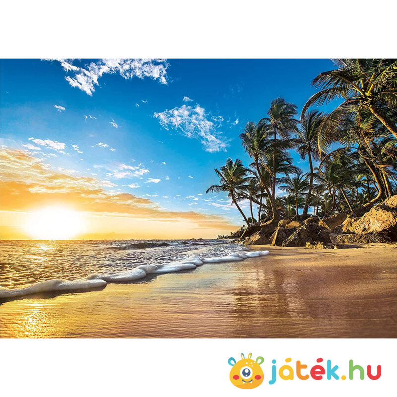 Trópusi napfelkelte a tengerparton puzzle képe, 1500 db-os (Clementoni 31681)