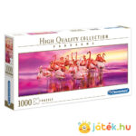 Flamingók tánca panoráma puzzle, 1000 db (Clementoni 39427)