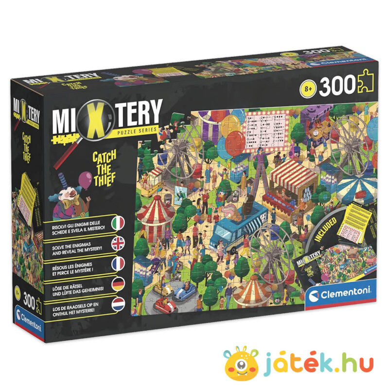 Kapd el a tolvajt! 300 db-os puzzle rejtéllyel (Clementoni Mixtery 21715)