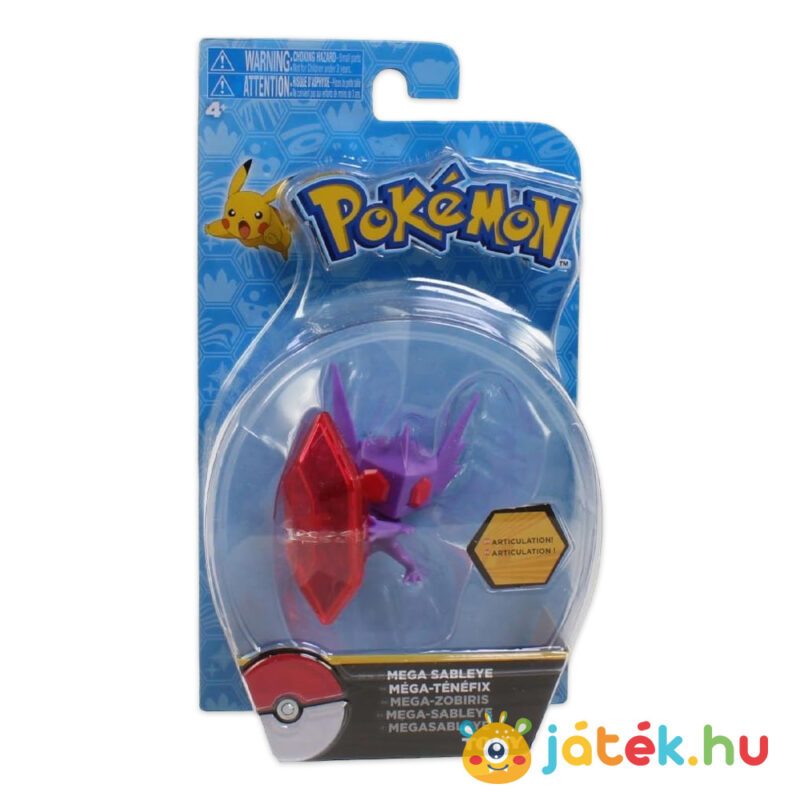 Pokémon: Mega sableye figura doboza, 8 cm (Tomy)